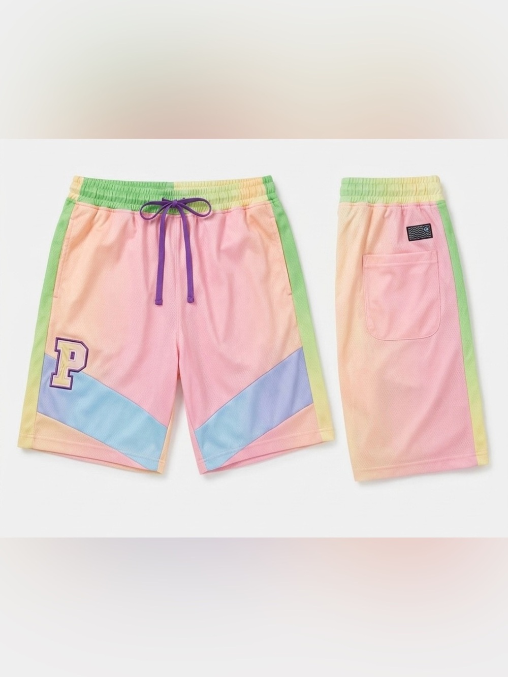 Pink Dolphin Pastel Mesh Basketball Shorts - NWT